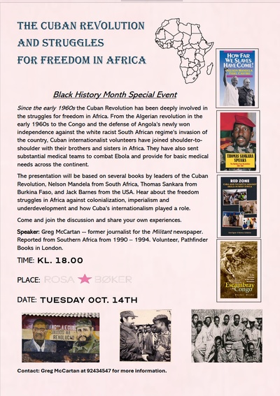Black history month: The Cuban revolution and struggles for freedom in Africa