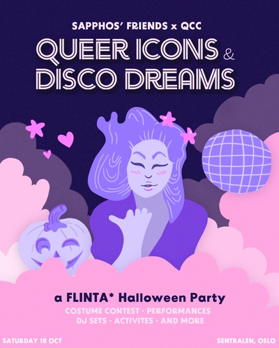 Sappho’s Friends x QCC: Queer Icons & Disco Dreams! 🪩✨