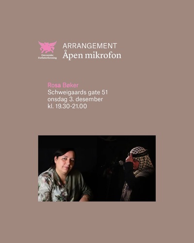 DnF åpen mikrofon m/ Somaya El-Sousi og Wesam Almadani