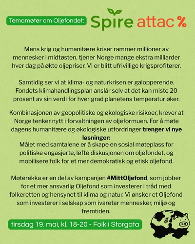 Oljefondet i ny tid – Mer solidaritet, mer klima og mer natur?