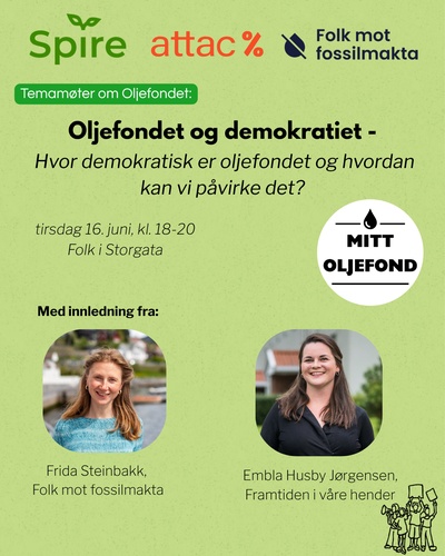 Temamøter om Oljefondet på Folk