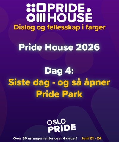 Pride House 2026 – Dag 4: Siste dag – og så åpner Pride Park
