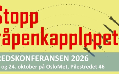 Fredskonferansen 2026: Stopp våpenkappløpet