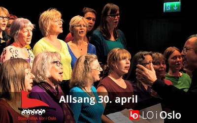 Ta sangen tilbake – allsang kvelden før 1. mai 2026