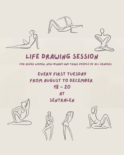 Sappho's Friends Life Drawing Session