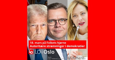 Åpent møte: Autoritære strømninger i demokratier – Finland, Italia, USA