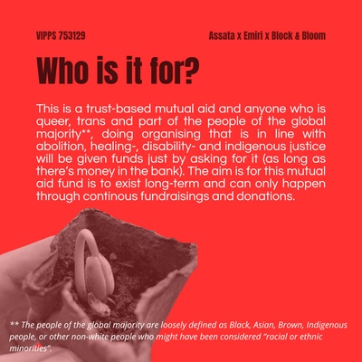 Block and Bloom: In memory. In Resistance. In bloom.