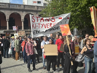 1. mai parole: Stans KI-tyveriet! Vern om opphavsretten!