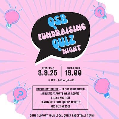 QSB Fundraising Quiz Night @ MIR 19.00